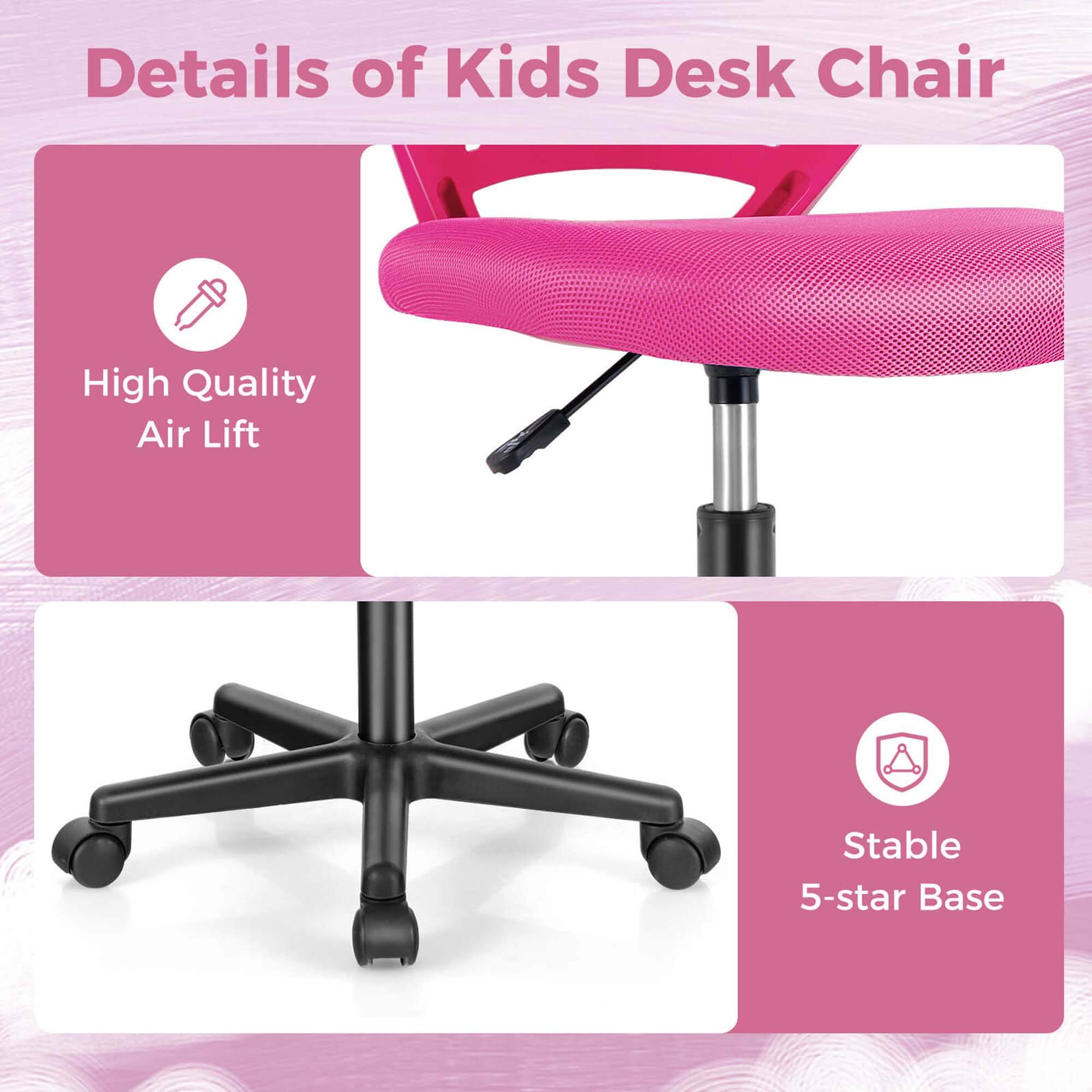 Details of Kids Desk Chair High Quality Air Lift Stable 5-star Base