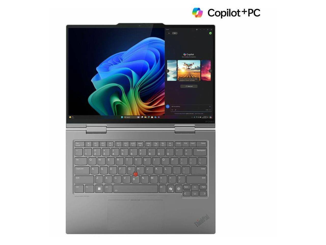 Copilot + PC  
Copilot  
- XI  
- 4  
- 10  
- 1  
- 2  
- 3  
- 4  
- 5  
- 6  
- 7  
- 8  
- 9  
- 0  
- A  
- S  
- D  
- F  
- G  
- H  
- J  
- K  
- L  
- Z  
- X  
- C  
- V  
- B  
- N  
- M  
- ThinkPad