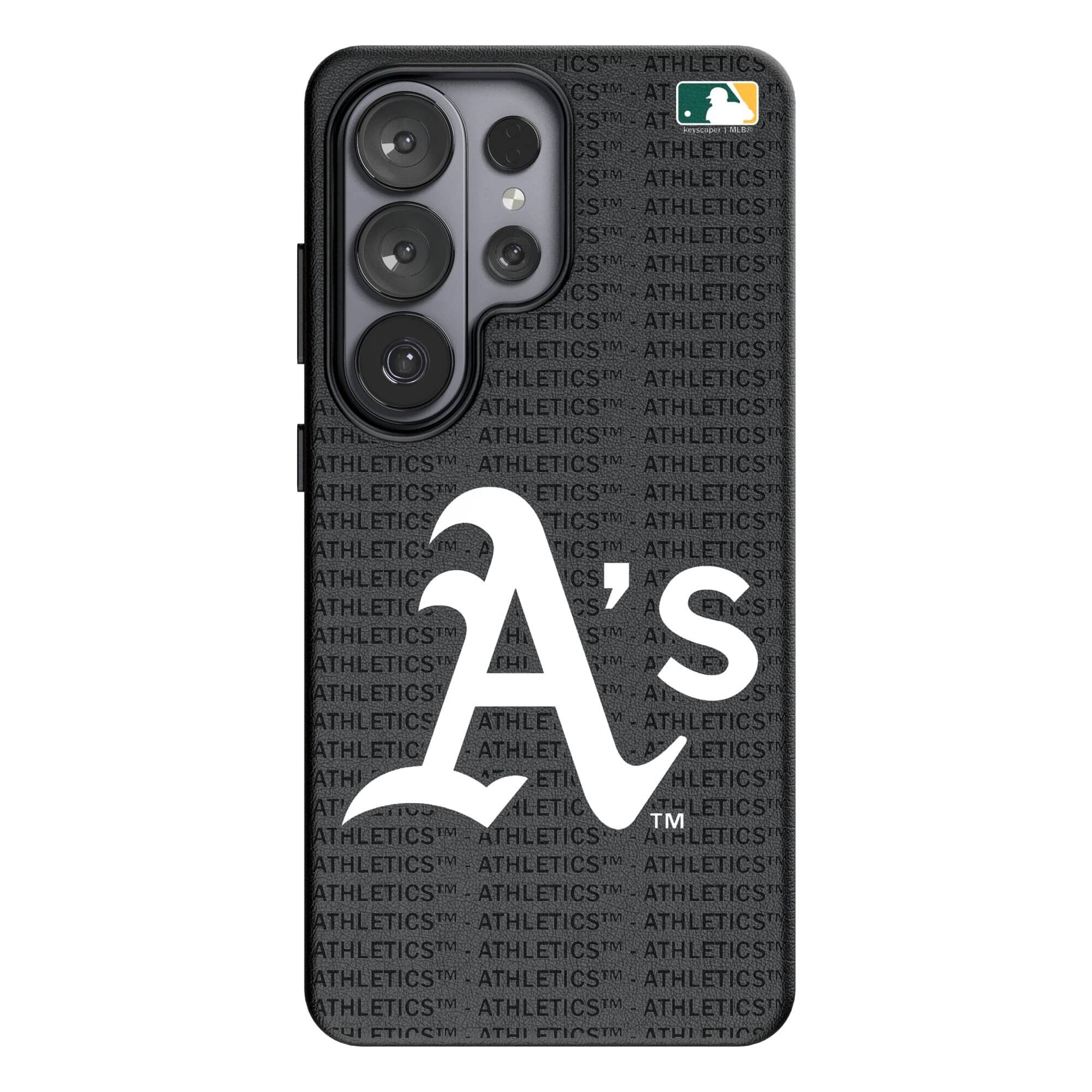 Keyscaper - MLB - Athletics Text Backdrop Galaxy Magnetic Bump Case - S26 - Black price history on PriceWatchPro