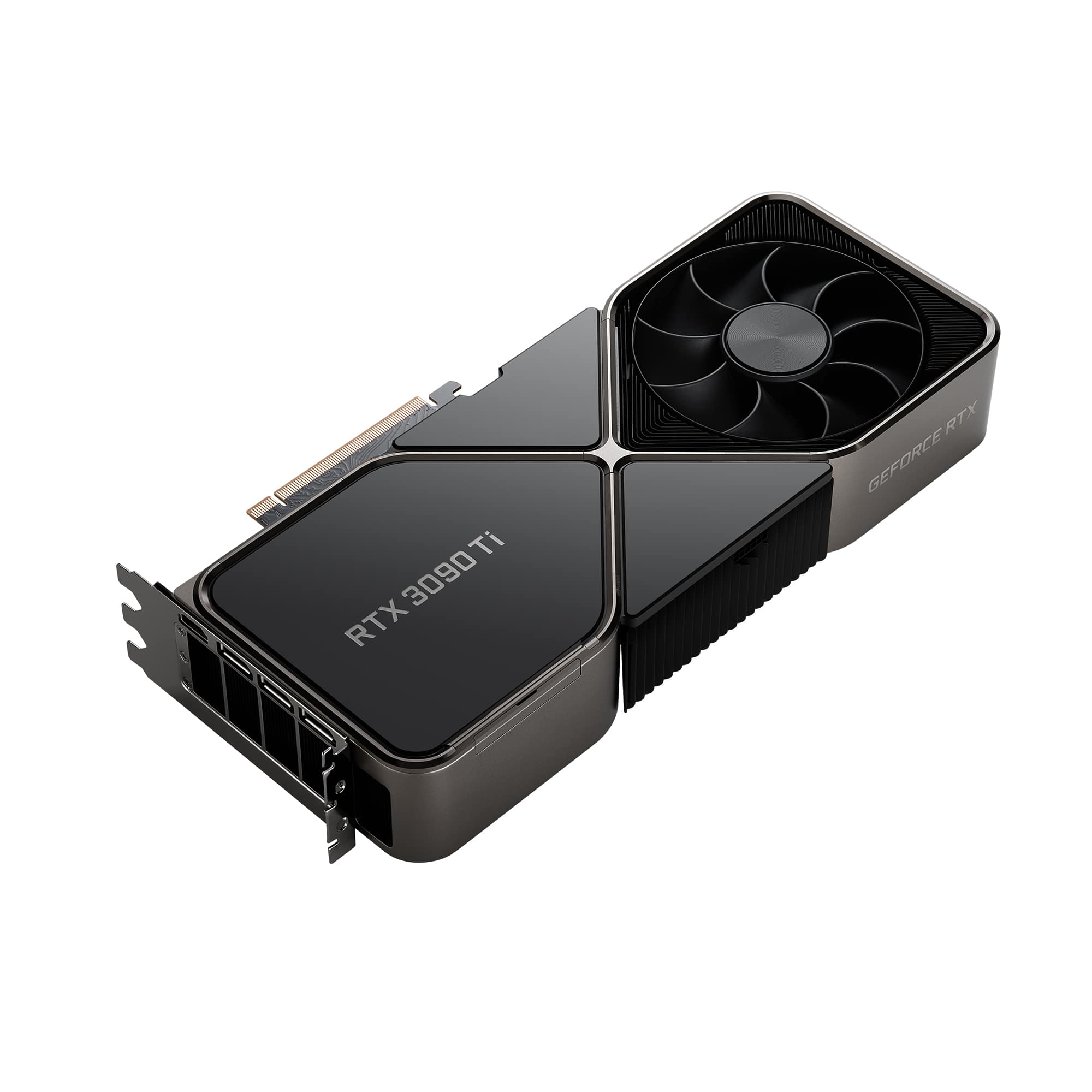 Alt View 11. NVIDIA - GeForce RTX 3090 Ti 24GB GDDR6X Graphics Card - Titanium and black.