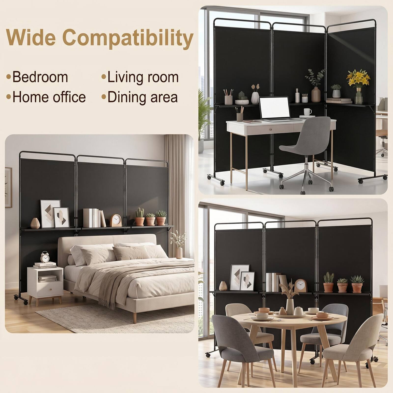 Wide Compatibility
- Bedroom
- Home office
- Living room
- Dining area