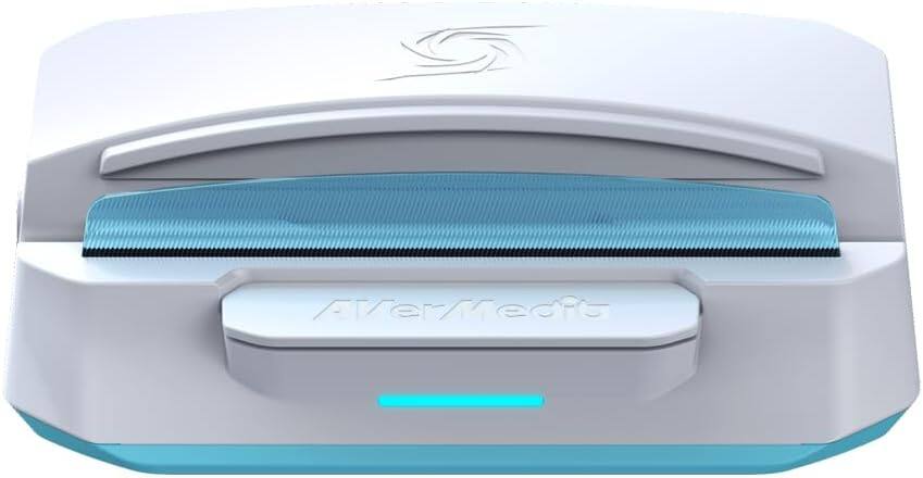 Front. AVerMedia - AverMedia GC515 White X'TRA Go Capture Dock handheld records up to 4K 30 FPS or 1080p 120 FPS, HDMI - White - White.