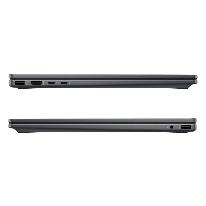 Alt View 3. HP - HP OmniBook X Flip 16" 2K Touchscreen 2-in-1 Laptop,Intel Ultra 7 256V,16GB RAM,1TB SSD,Backlit Keyboard,Win 11 Pro,Gray - Gray.