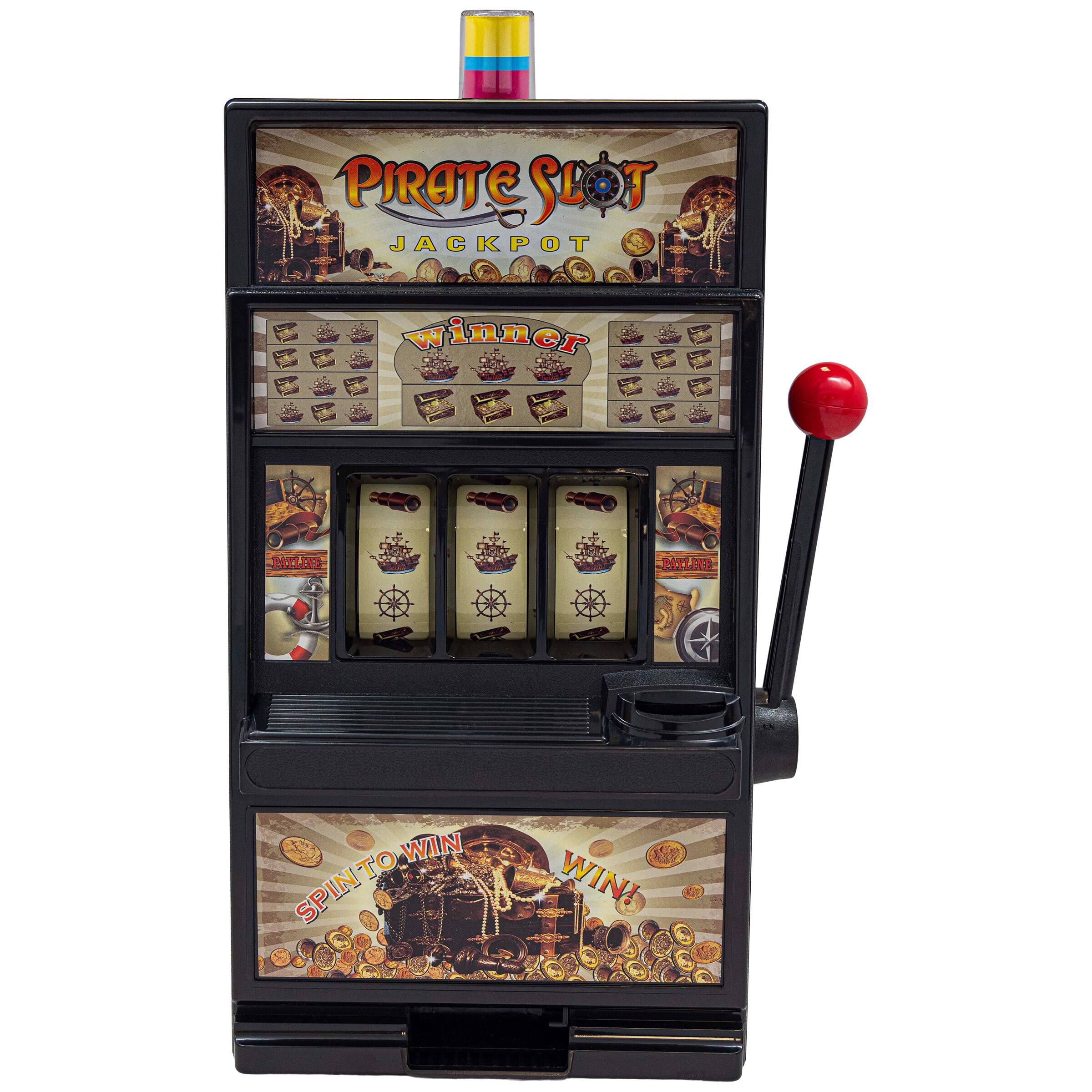 Trademark Games - Real Slot Machine with Flashing Lights and Sounds, Pirate Casino Style price history on PriceWatchPro