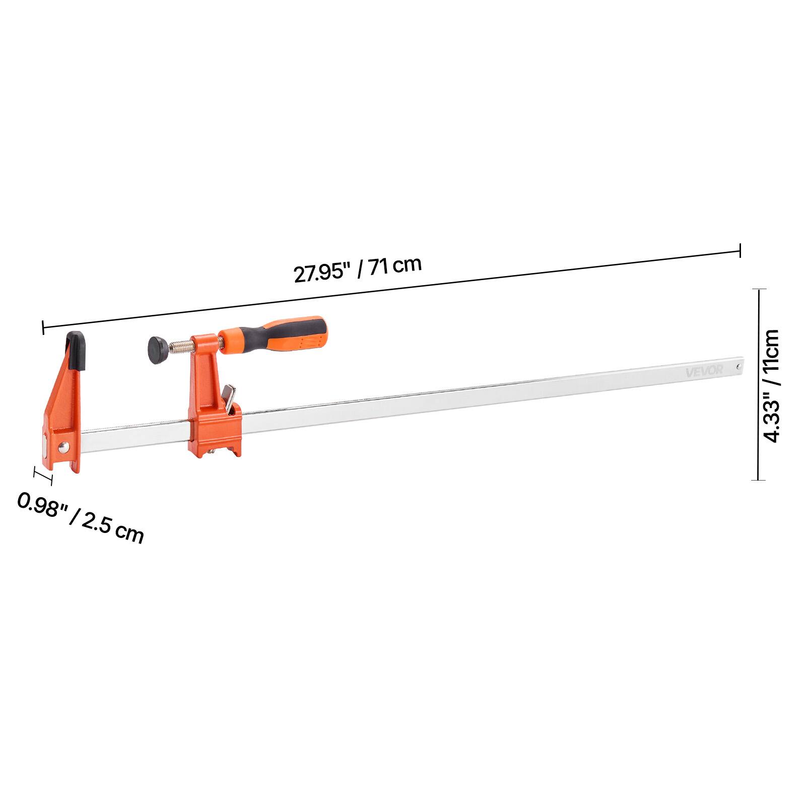 27.95" / 71 cm  
0.98" / 2.5 cm  
4.33" / 11 cm