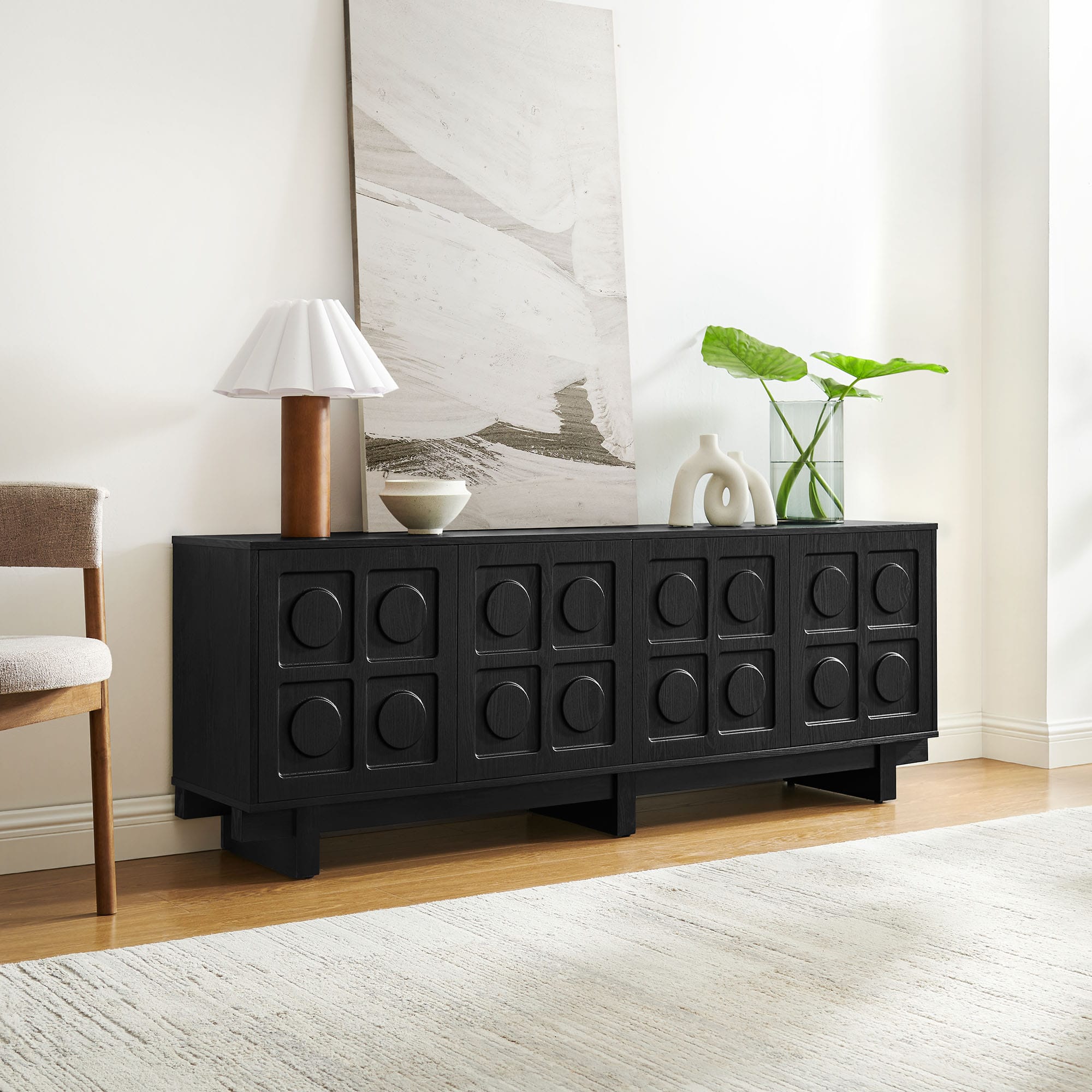 Knox 71 Inch TV Stand by Modway - Black