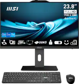 MSI - PRO AP242P All-in-One 23.8" FHD Desktop - Intel Core i7-14700 - 16GB Memory - 1TB SSD - Windows 11 Home - Black