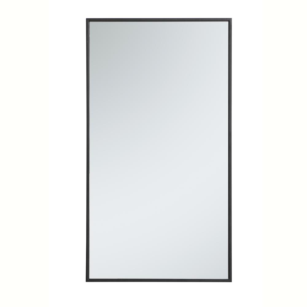 Alt View 8. Elegant Decor - Metal frame rectangle mirror 20 inch in Black - Black.