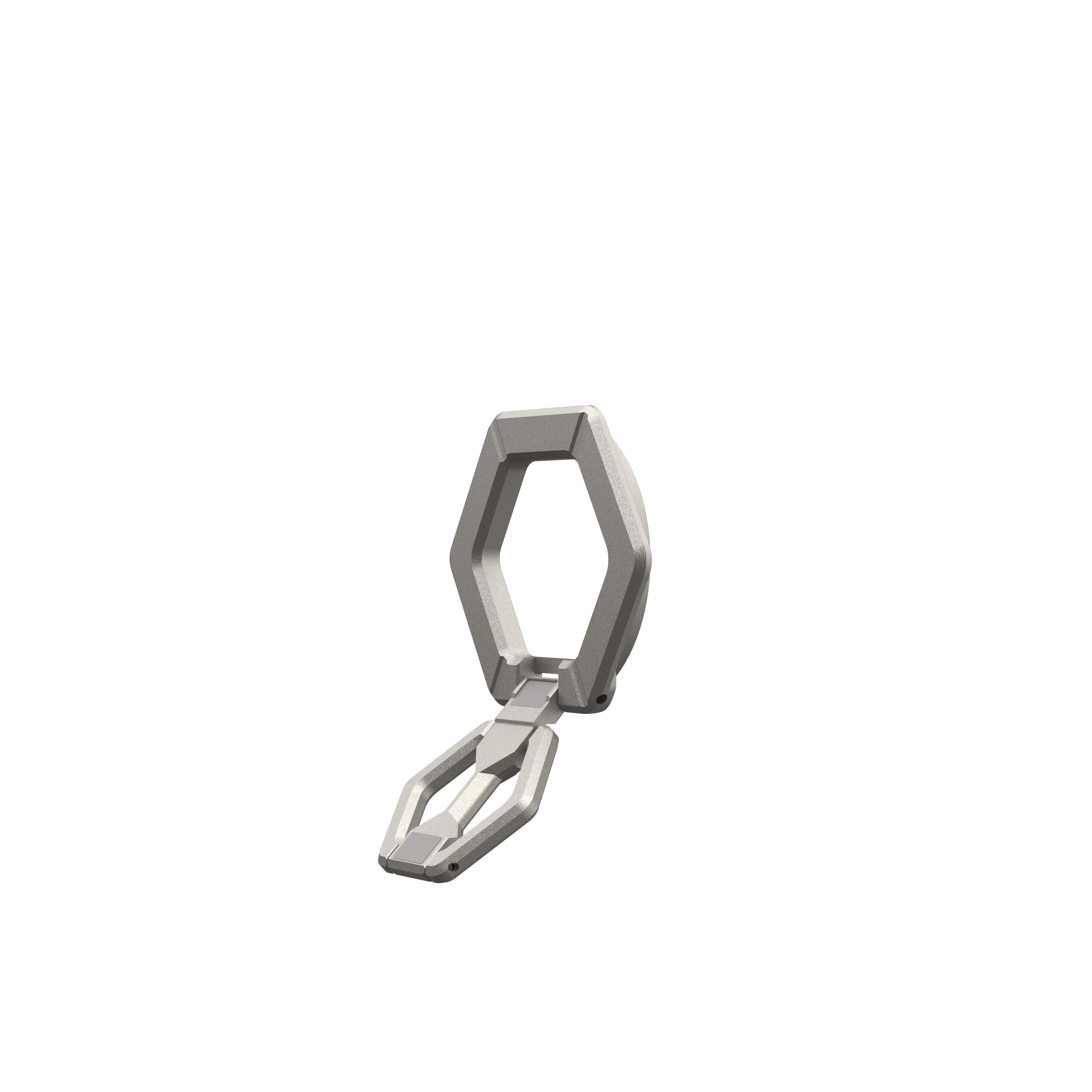 Alt View 19. UAG - Magnetic Phone Ring Stand, Universal MagSafe Phone Grip & Stand, Ultra-Strong Magnetic Hold, Premium Zinc, Sturdy - Titanium.