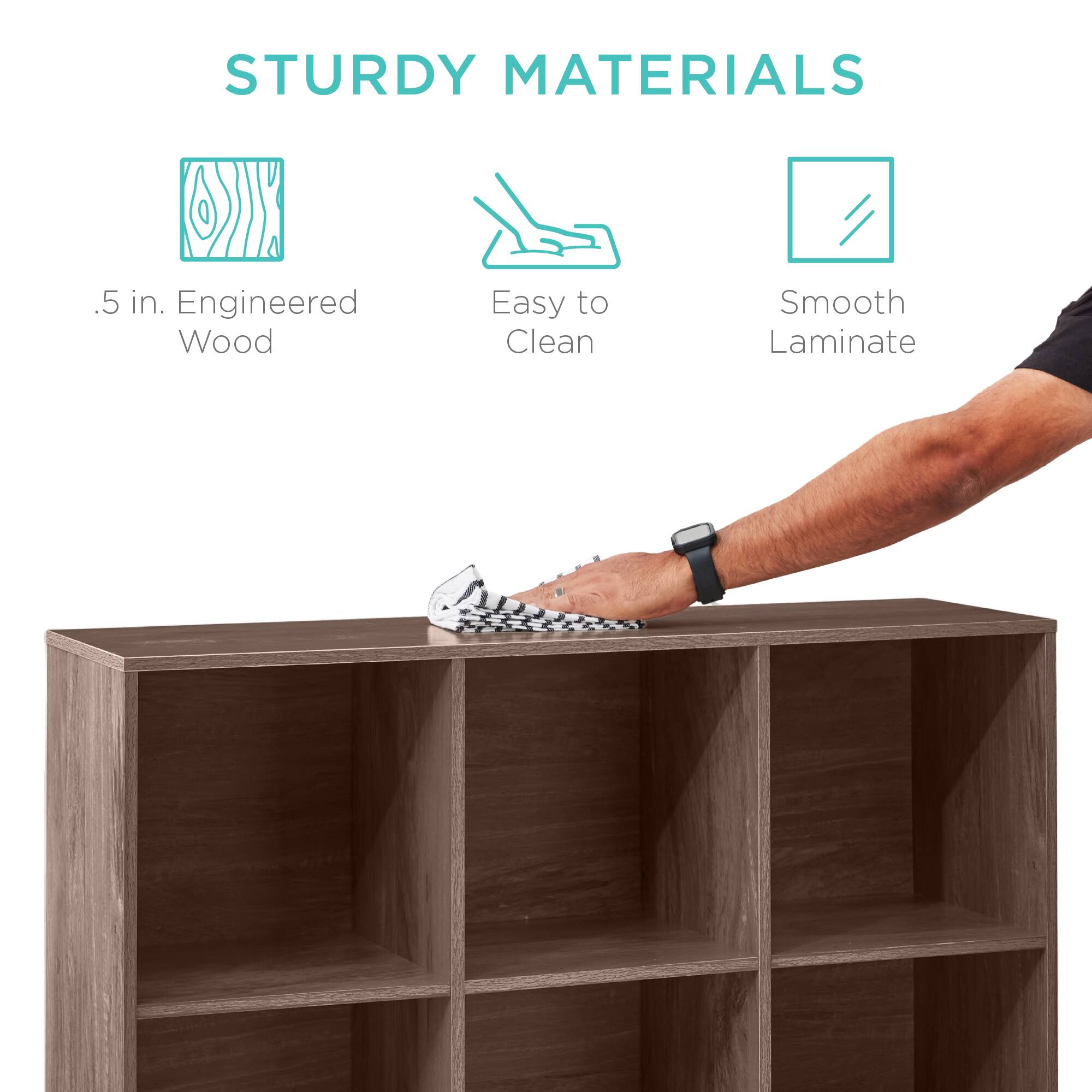 STURDY MATERIALS

- .5 in. Engineered Wood
- Easy to Clean
- Smooth Laminate