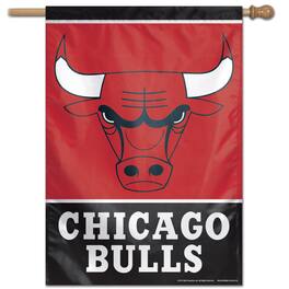 WinCraft - Chicago Bulls 28" x 40" Primary Logo Single-Sided Vertical Banner - Multicolor