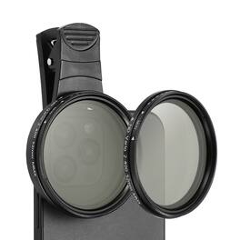 Unique Bargains - 52mm Phone Camera Lens, Clip-On ND2-400 Filter Circular Polarizing for Smartphones & DSLR