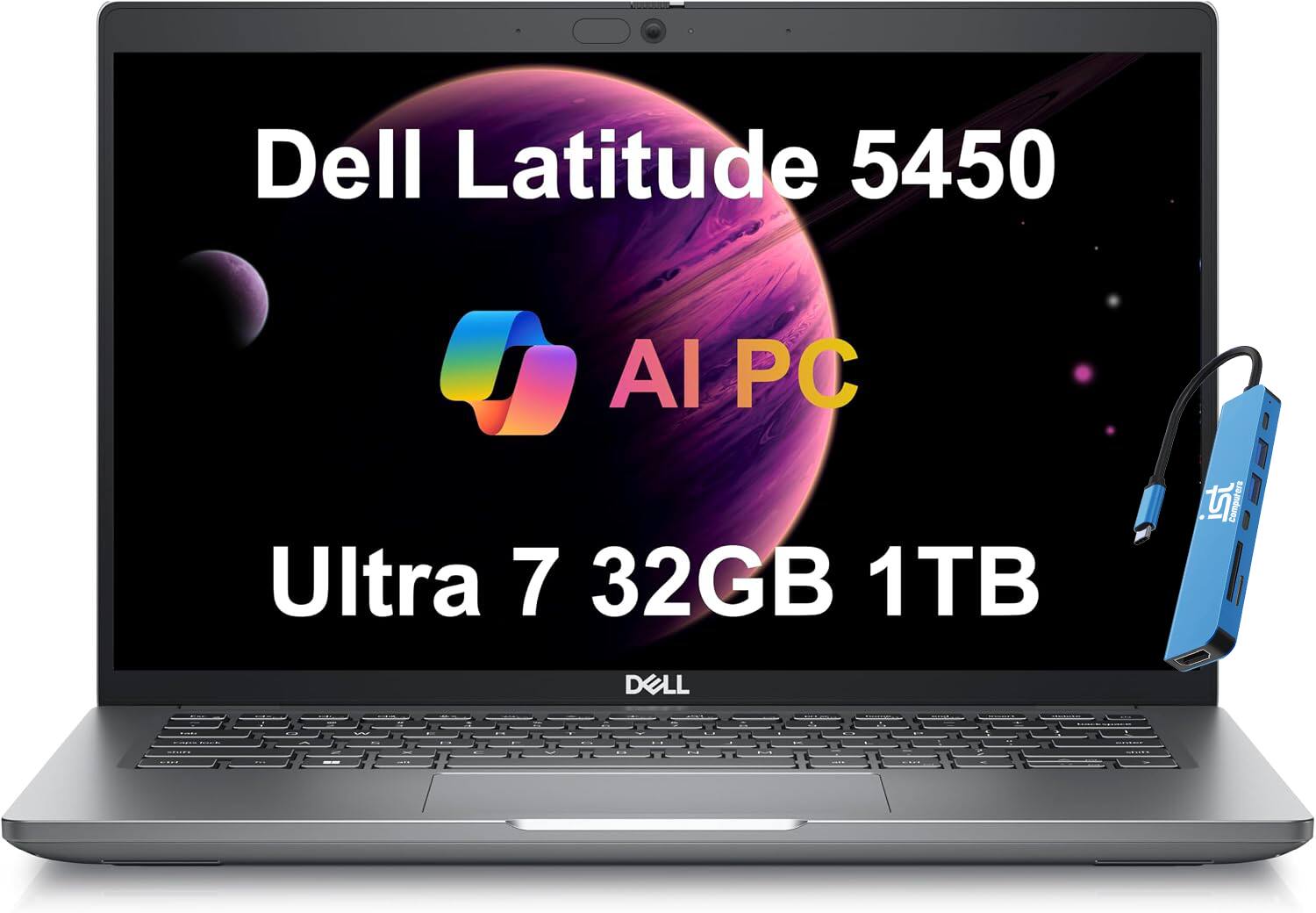 Dell - Upgraded - Latitude 5450 14" FHD business Laptop - Intel Core Ultra 7 with 32GB RAM - 1TB SSD - Thunderbolt 4 - Win 11 Pro - Titans Gray