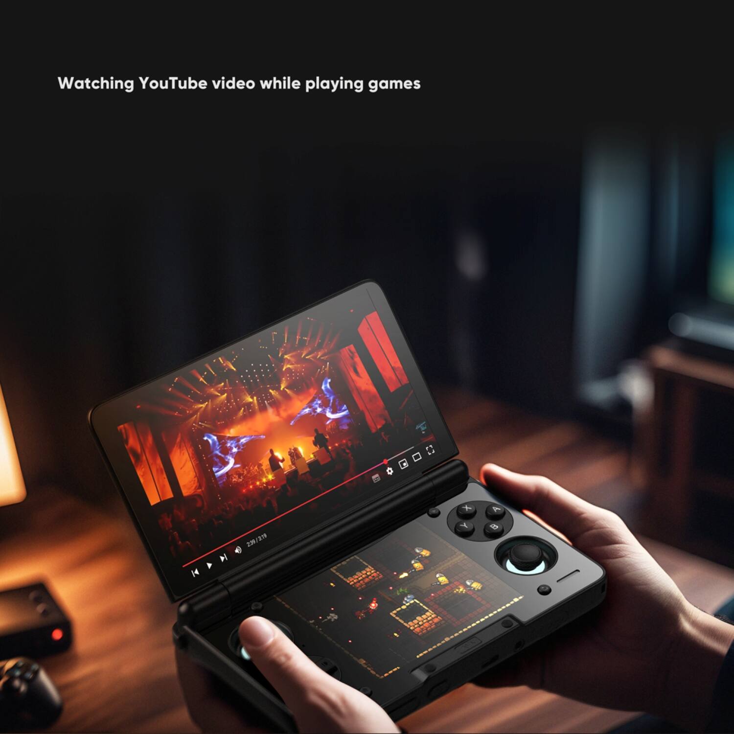 Watching YouTube video while playing games