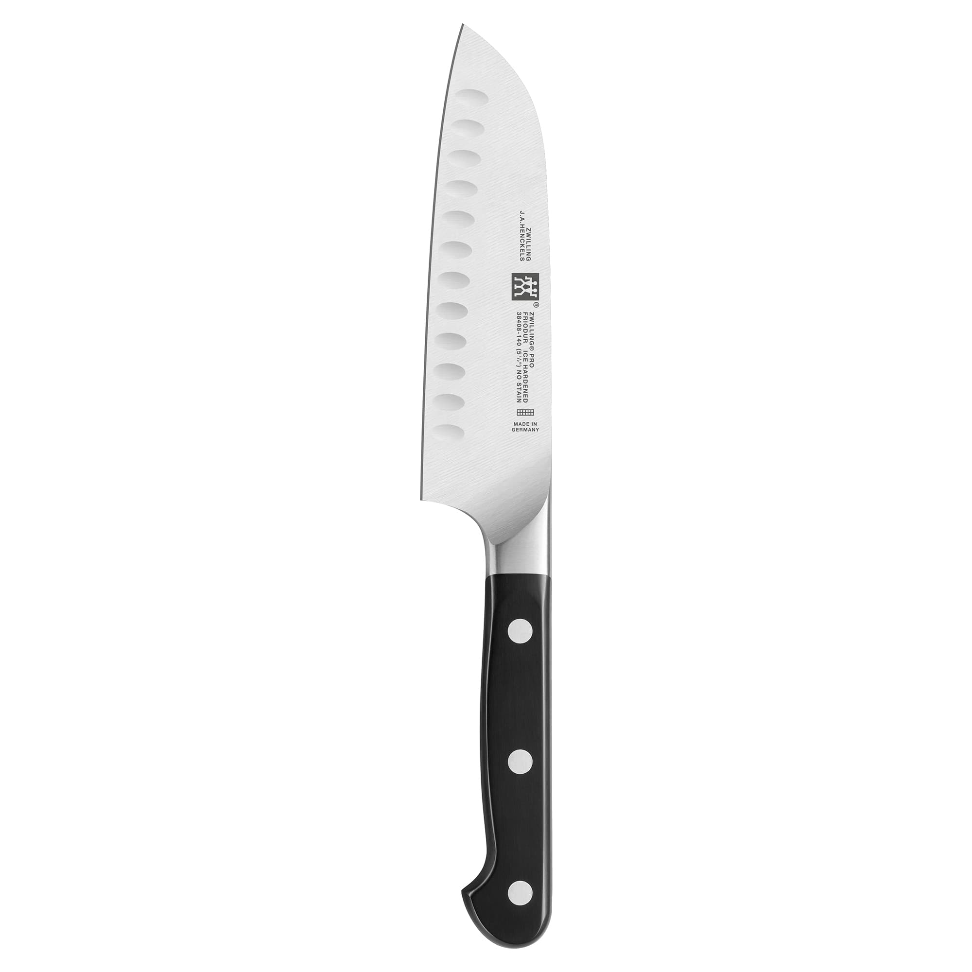 ZWILLING - Pro 5.5-inch Hollow Edge Santoku Knife - Stainless Steel