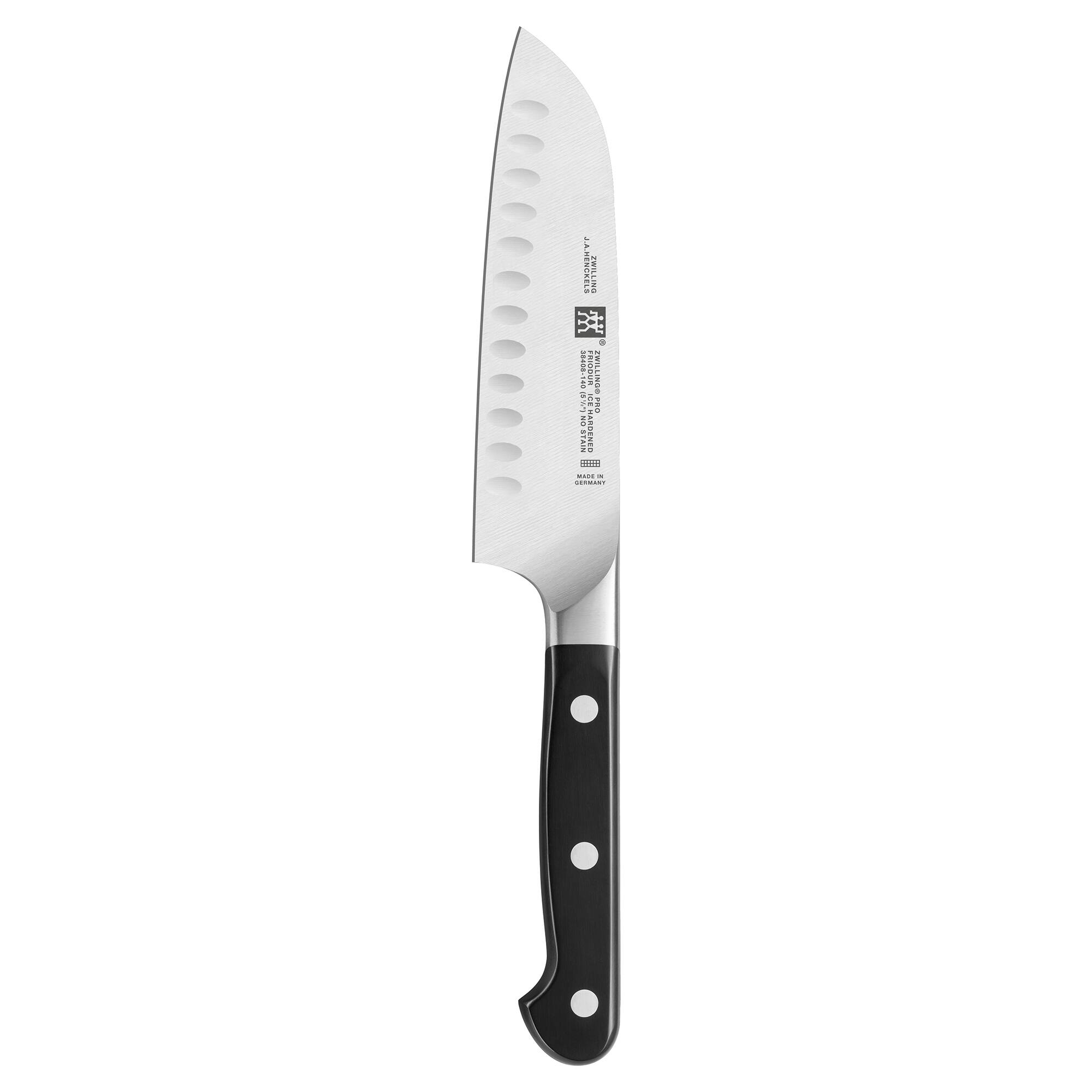 ZWILLING - Pro 5.5-inch Hollow Edge Santoku Knife - Stainless Steel