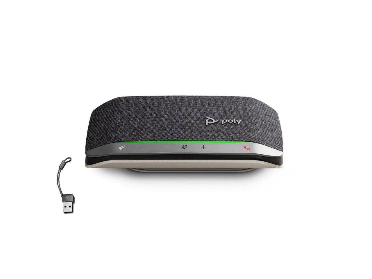 Alt View 1. Poly - Sync 20-M Speakerphone USB-C/A Adapter B95VMUT - Black.
