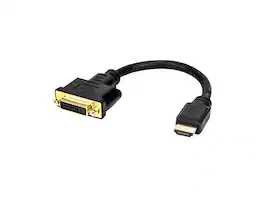 Rocstor - 8In Hdmi To Dvi-D Video Cable Adapter - Black