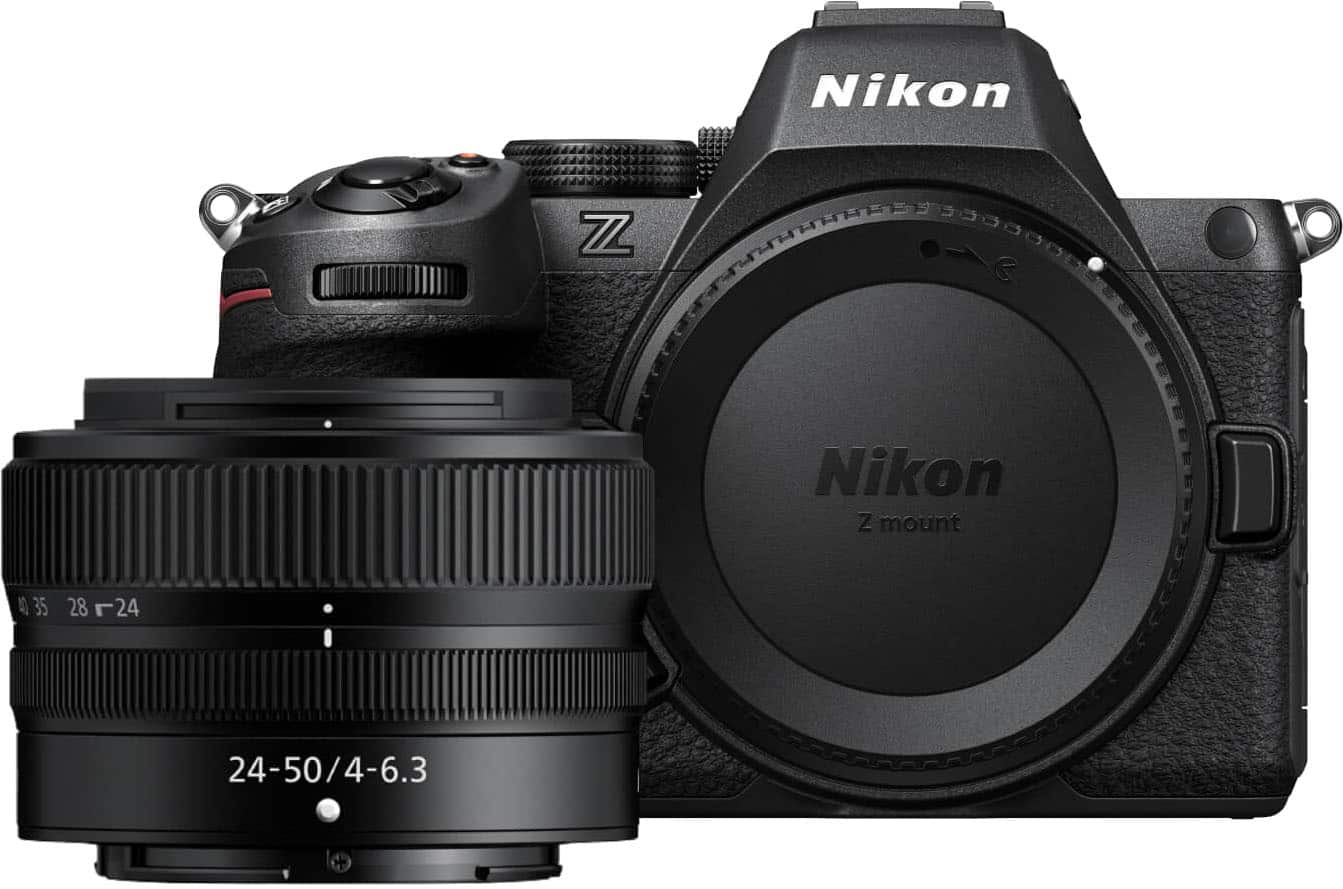 Nikon - Z5II Mirrorless Camera Body w/ NIKKOR Z 24-50mm - Black - Front_Zoom