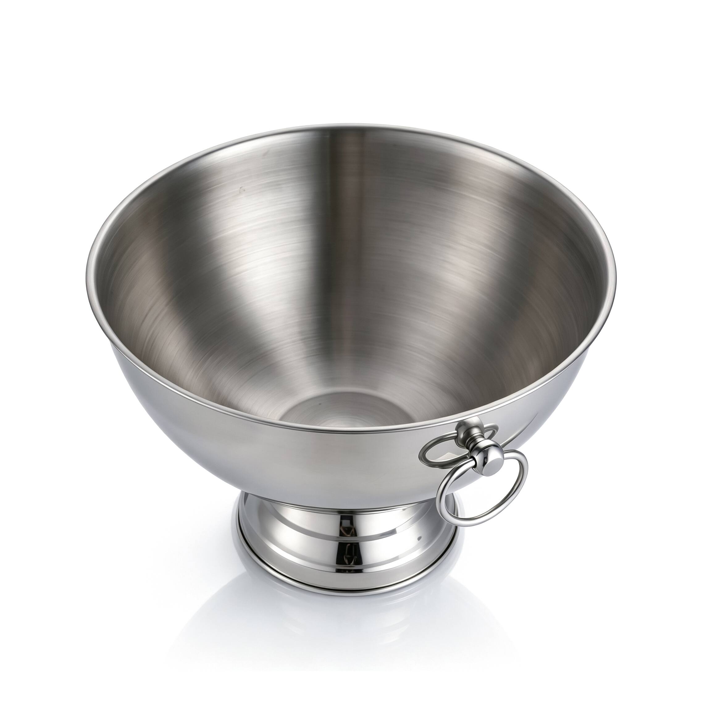Alt View 4. Malletson - 12L Large Party Ice Bucket Stainless Steel with Ring Handles & Ice Scoop, 304 Beverage Tub, Holds 12-15 Bottles - Sliver.