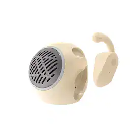 BEARSOLIM - AI translation headphones Mini - portable outdoor 2 - in - 1 wireless speaker - headset - Light khaki