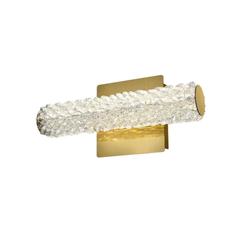 Back. Elegant Lighting - Bowen 12 inch Adjustable LED Wall Sconce in Satin Gold - Satin Gold.
