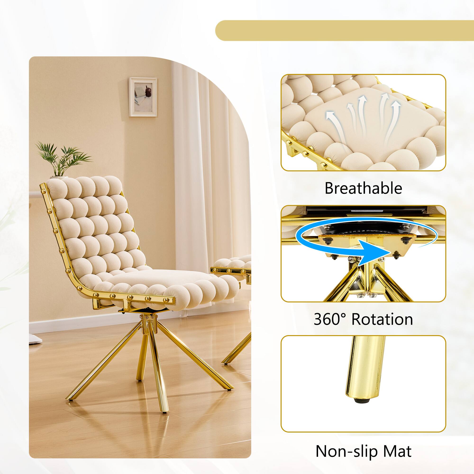 Breathable 360° Rotation Non-slip Mat