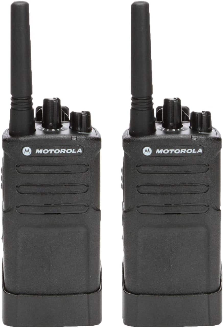 2 Pack of Motorola RMU2080d Business Two-Way Radio LED Display 2 Watts/8 Channels - Black
