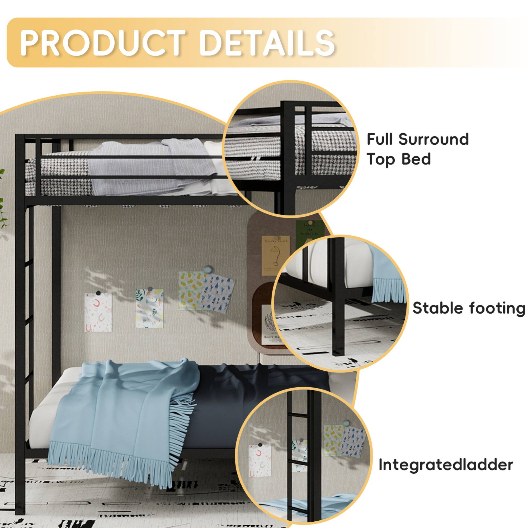 PRODUCT DETAILS

- Full Surround Top Bed
- Stable footing
- Integrated ladder