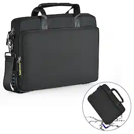 Techprotectus - Shockproof laptop briefcase 13 inch/Messenger Bag - Black