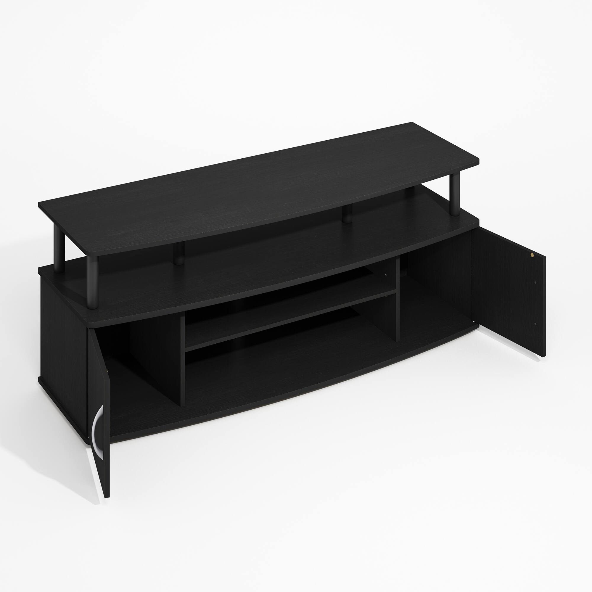 Alt View 5. Furinno - JAYA Large Entertainment Center Hold up to 55-IN TV - Darkwood.