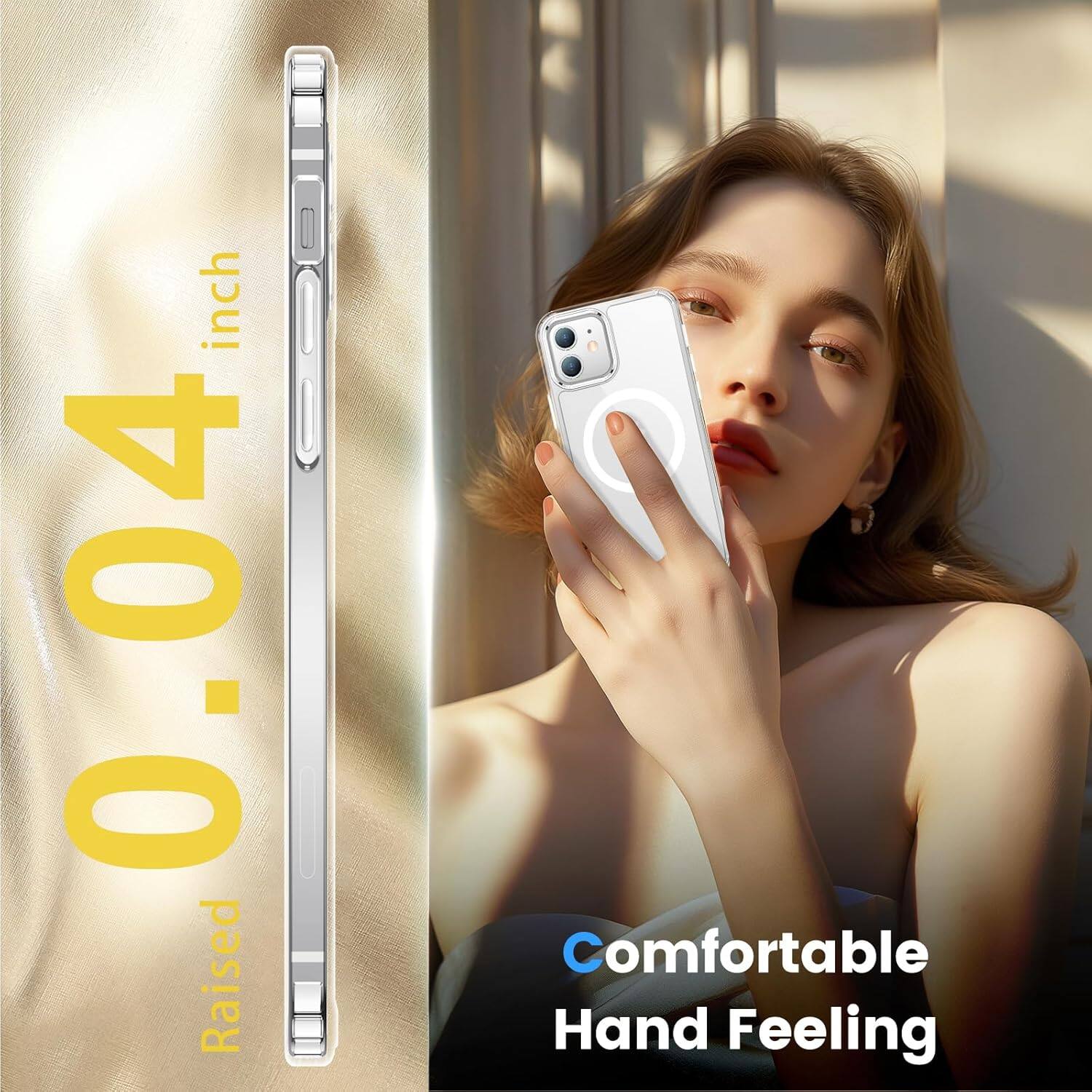 0.04 inch, Raised, Comfortable Hand Feeling