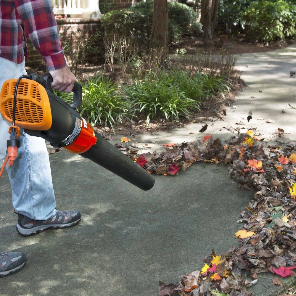 Alt View 16. WORX - 12 Amp TURBINE 110 MPh 600 CFM Electric Leaf Blower - Black.