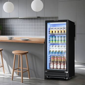 SIMZLIFE 6 Cu.Ft Beverage Merchandiser Refrigerator, Home SIMZLIFE 6 Cu.Ft Beverage Merchandiser Refrigerator, Home