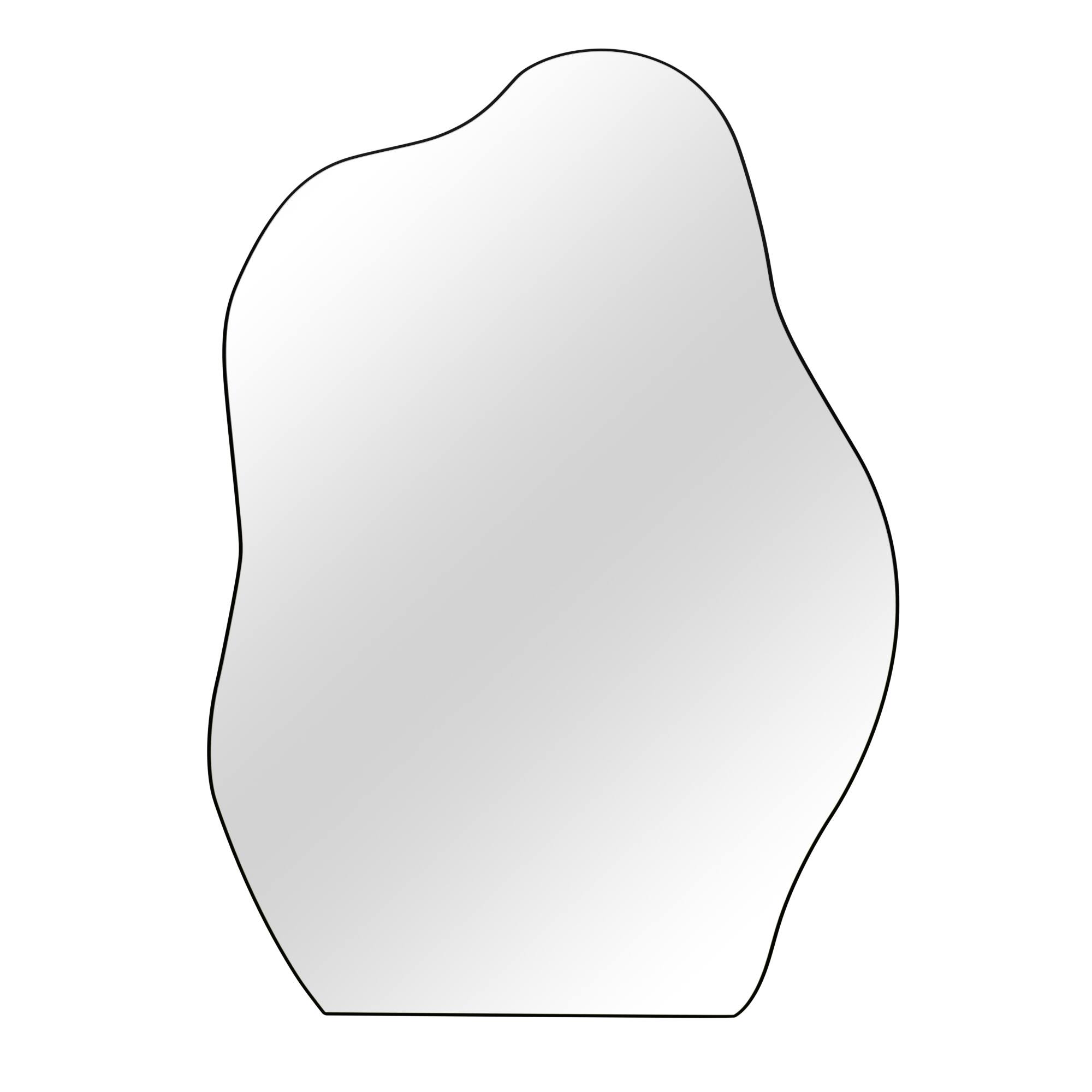 Alt View 1. Easly - 26 in. W x 38 in. H Irregular-shaped Frameless Vanity Wall Mirror - Frameless.