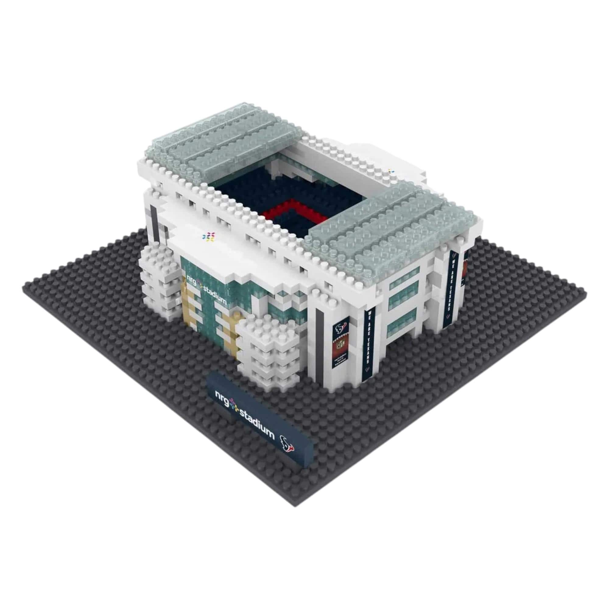 Forever Collectibles - Houston Texans NFL BRXLZ Mini Stadium 899-Piece Building Block Set - Gray