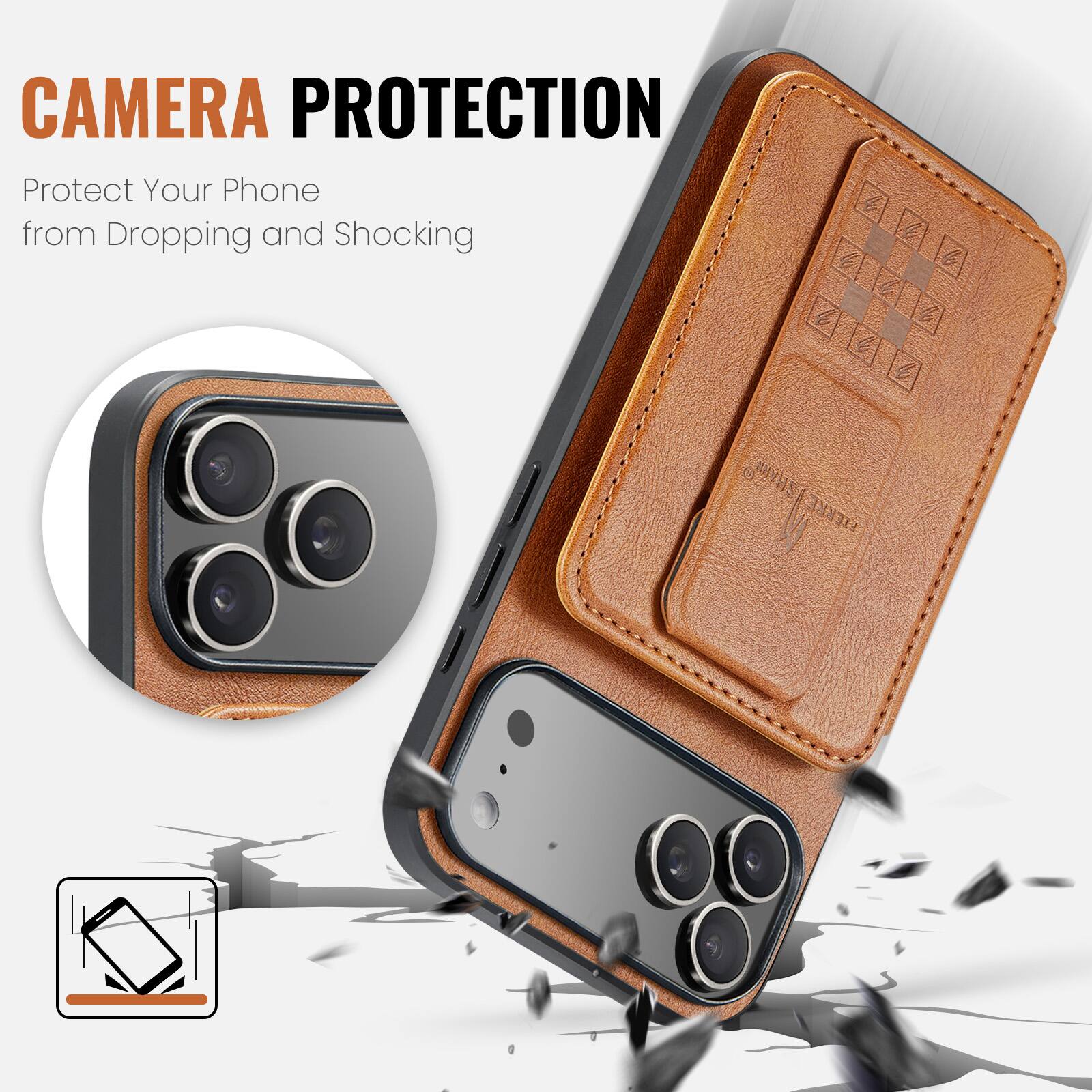 CAMERA PROTECTION  
Protect Your Phone from Dropping and Shocking