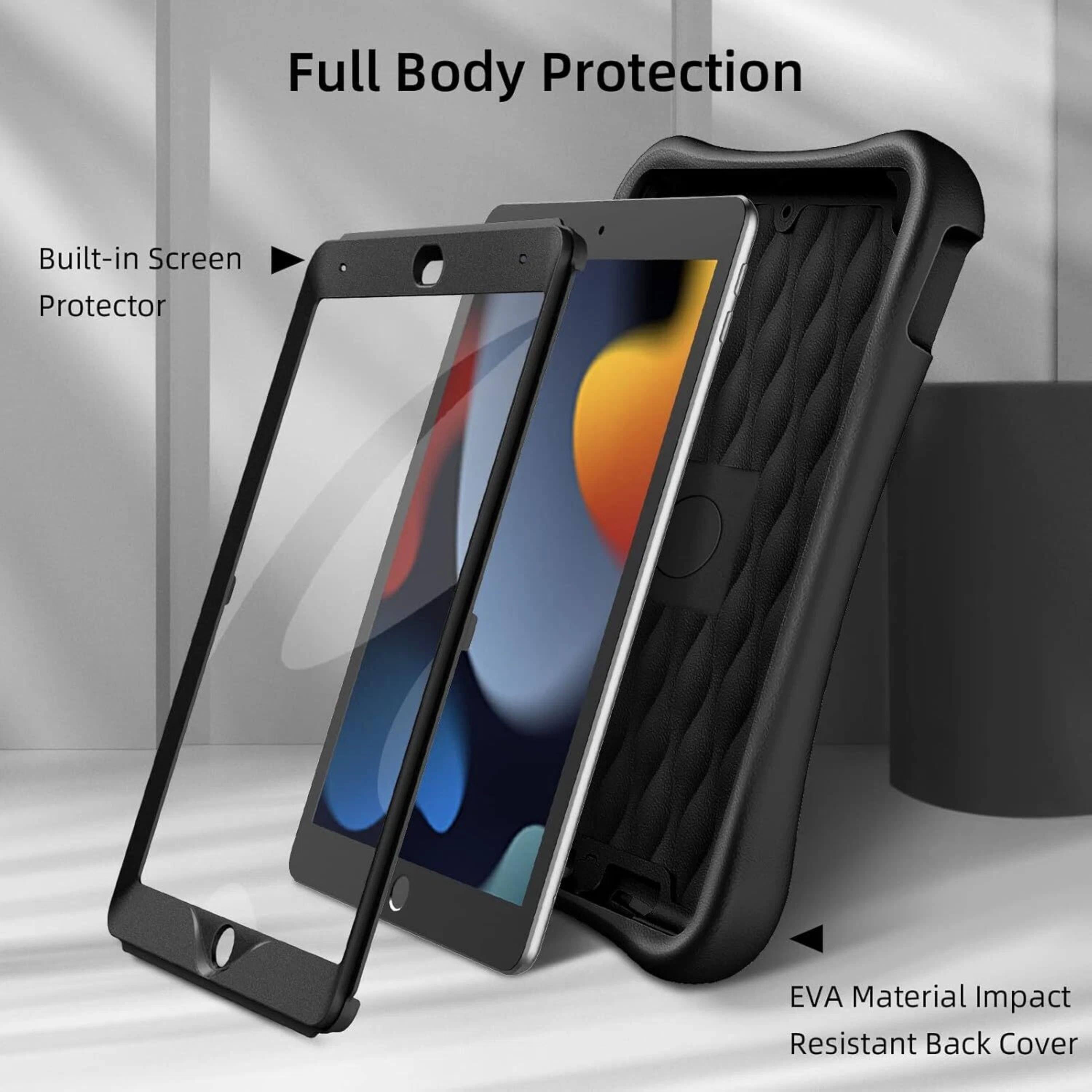 Full Body Protection  
Built-in Screen Protector  
EVA Material Impact Resistant Back Cover