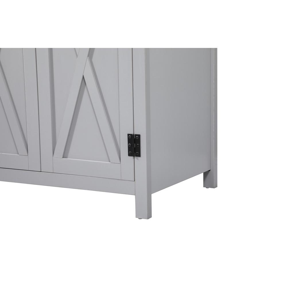 Alt View 4. Elegant Kitchen and Bath - 30 inch Single bathroom vanity in grey with backsplash - Grey.