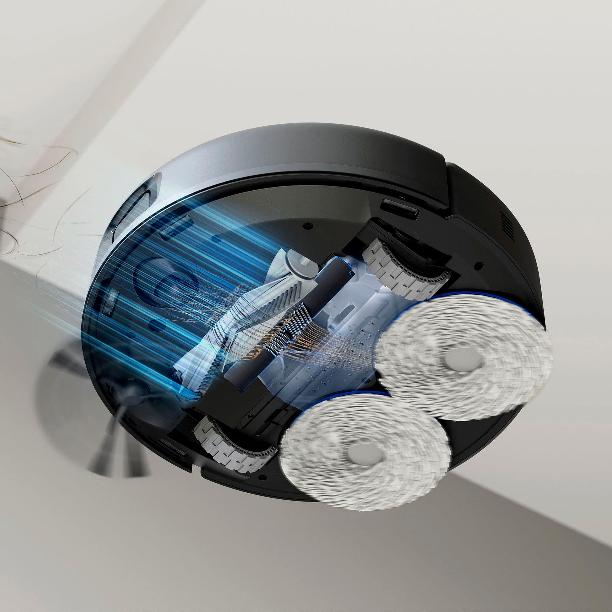 Alt View 12. ECOVACS Robotics - N30 PRO OMNI Robot Vacuum & Spinning Mop with Auto-Cleaning Station - Black.