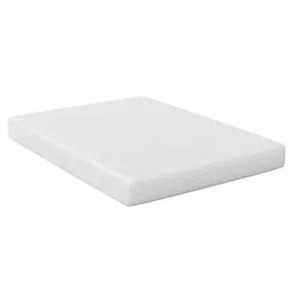 Front. Furniture of America - 10 Inch High Density Memory Foam Mattress, Premium Plush Comfort, Removable Breathable Cover, CertiPUR-US Certified - White.