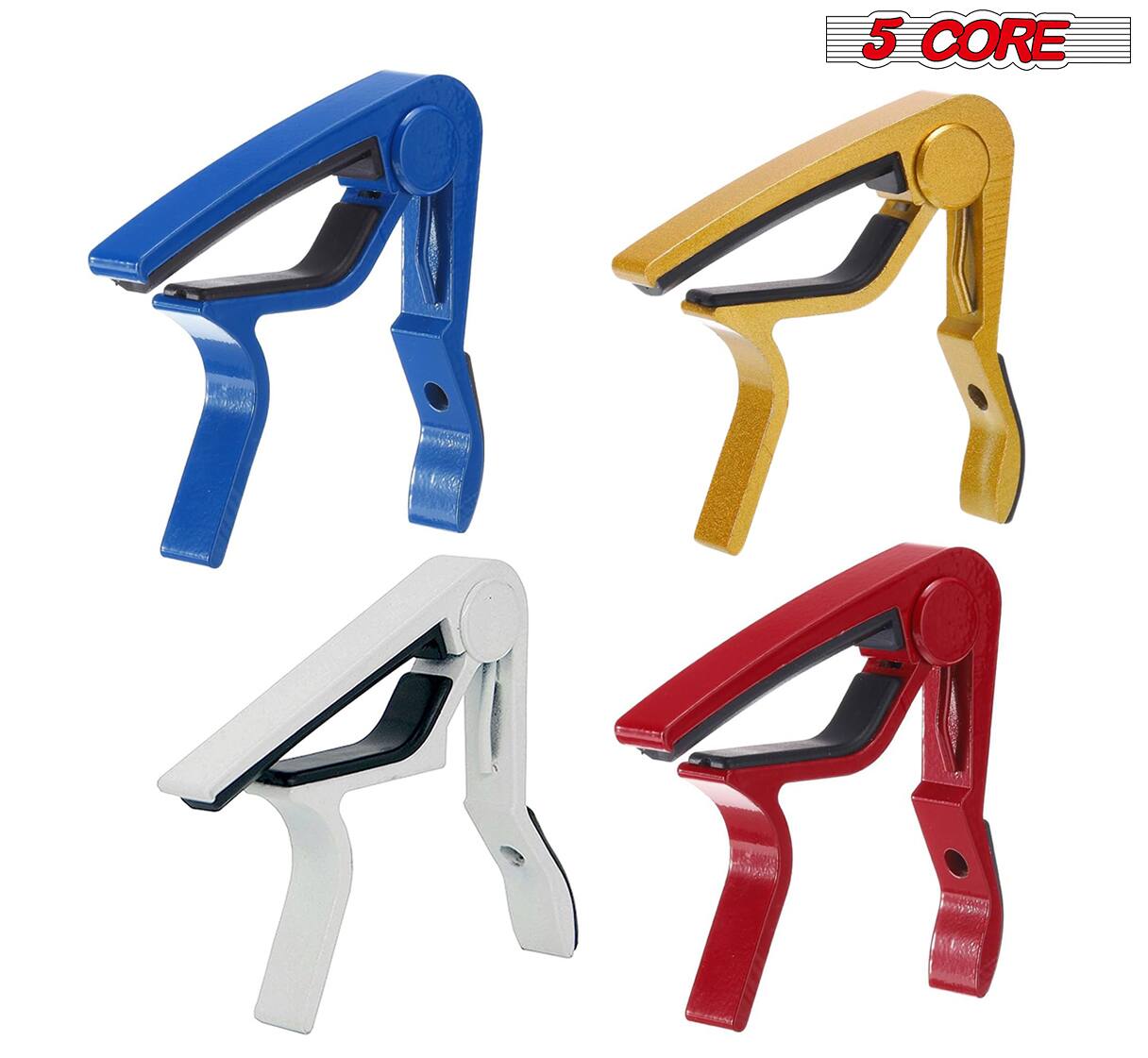 Alt View 4. 5 CORE - 5 Core Guitar Capo 8Pcs Quick Change Acoustic Electric String Clip for Banjo Mandolin Or Ukulele.