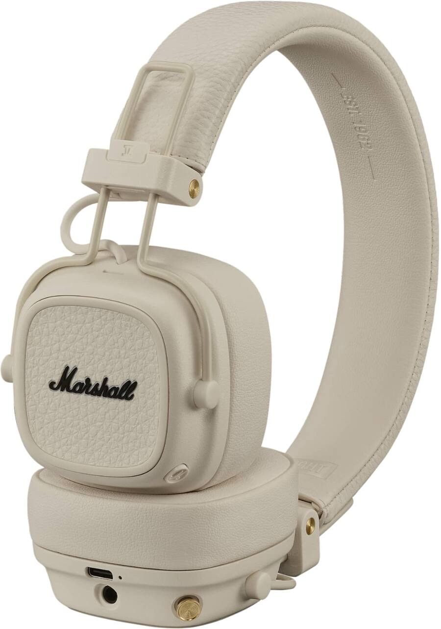 美品 正規品 Marshall Major V Marshall Major V Wireless On Ear Bluetooth Headphones Cream
