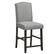 Alt View 5. Gymax - Gymax Set of 4 Fabric Barstools Nail Head Trim Counter Height Dining Side Chairs Grey - Grey.