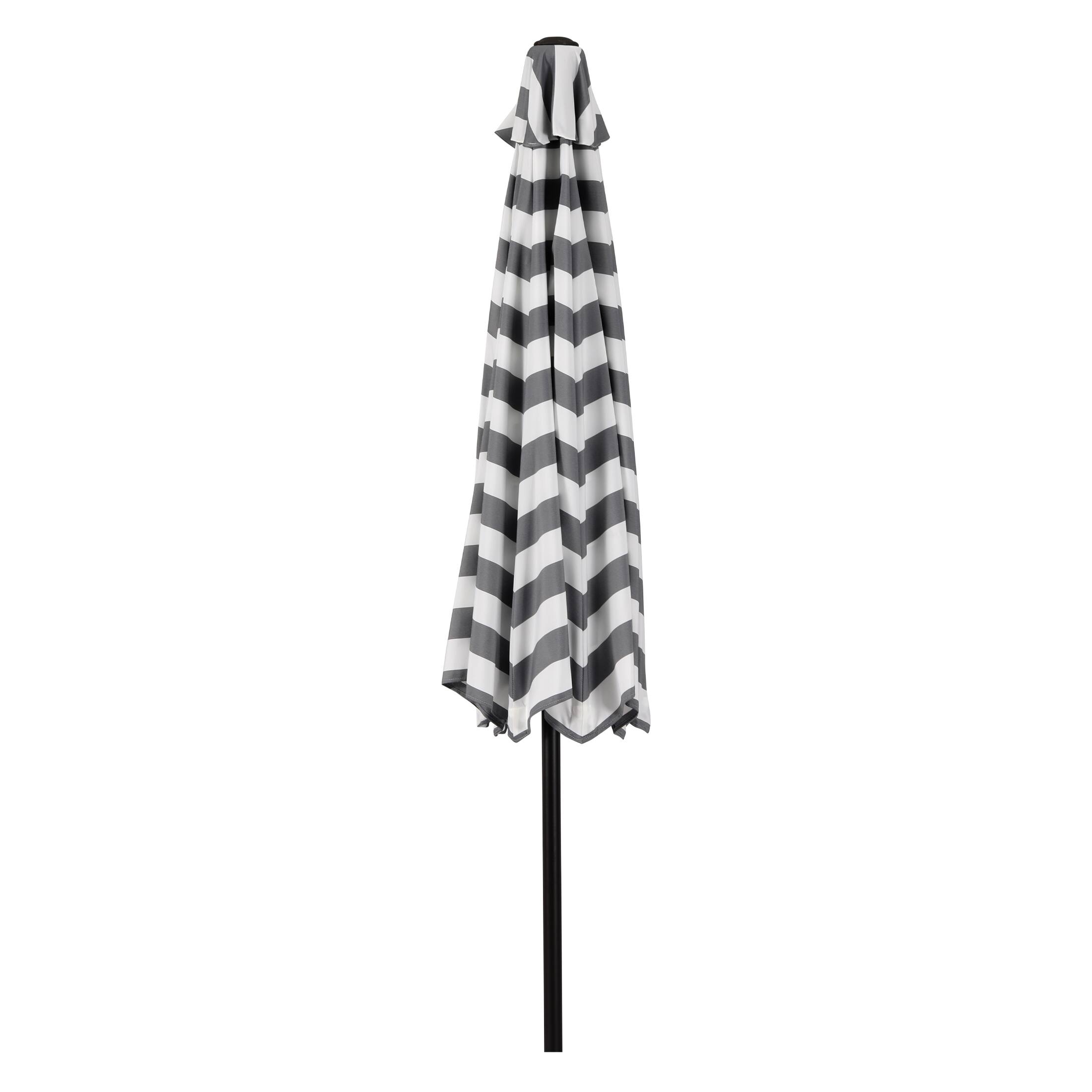 Alt View 1. WestinTrends - WestinTrends Paolo 9 ft. Patio Table Umbrella with tilt and crank features - Gray/White.