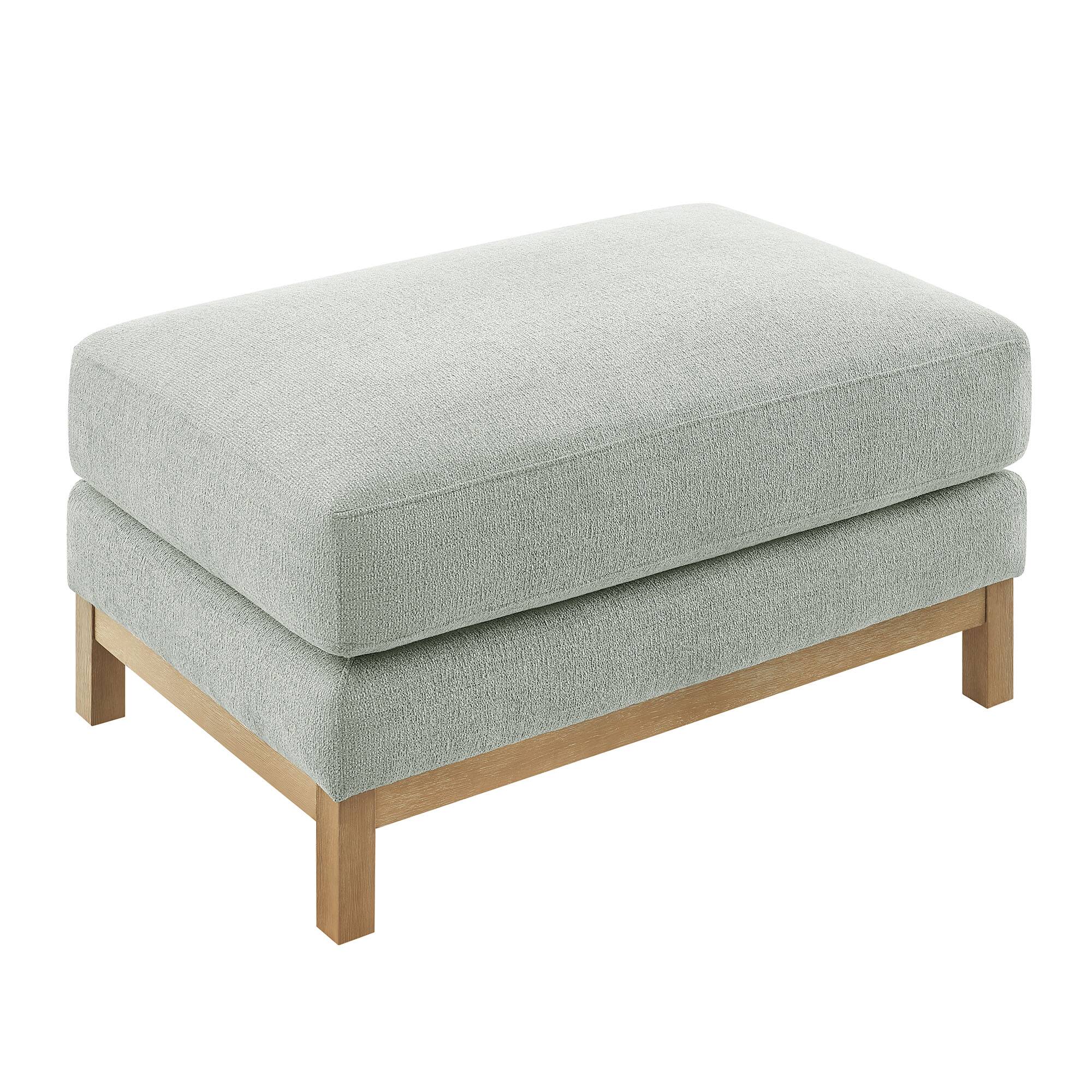 Alt View 5. Modway - Roscoe Upholstered Ottoman - Mist.