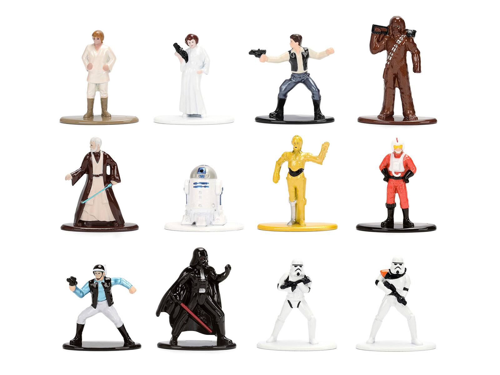 Alt View 1. Jada - Set of 12 Diecast Figures "Star Wars" Movie Franchise "Nano Metalfigs" Series Diecast Models by Jada.