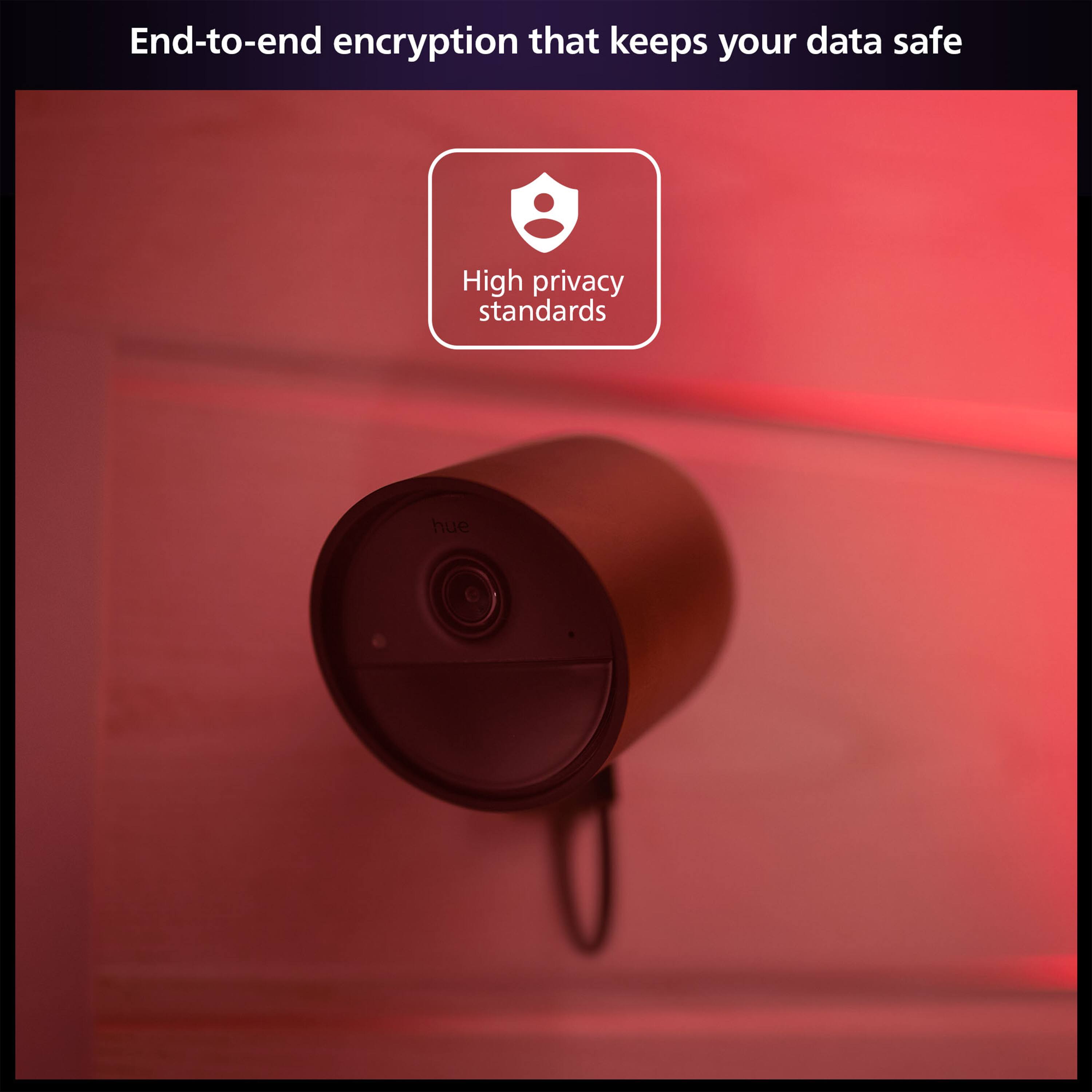 End-to-end encryption that keeps your data safe High privacy standards hue