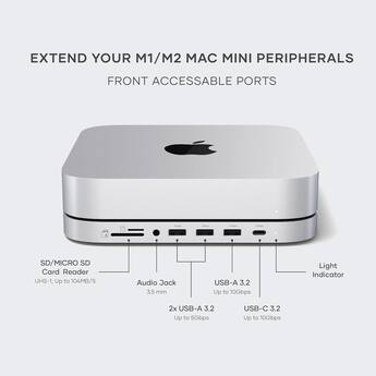 Satechi Stand & Hub For Mac Mini / Studio With NVMe SSD Enclosure Satechi Stand & Hub For Mac Mini / Studio With NVMe SSD Enclosure
