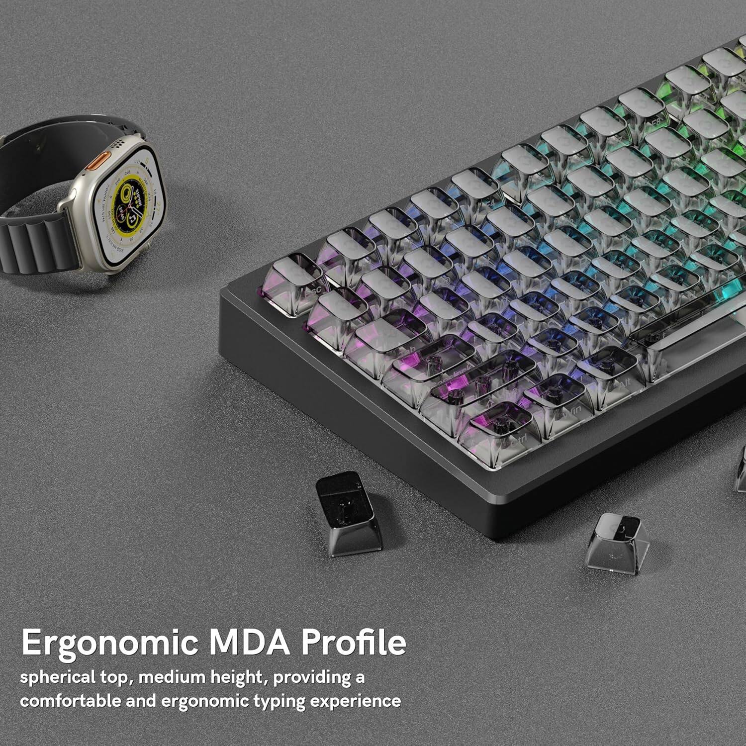 Ergonomic MDA Profile
spherical top, medium height, providing a comfortable and ergonomic typing experience